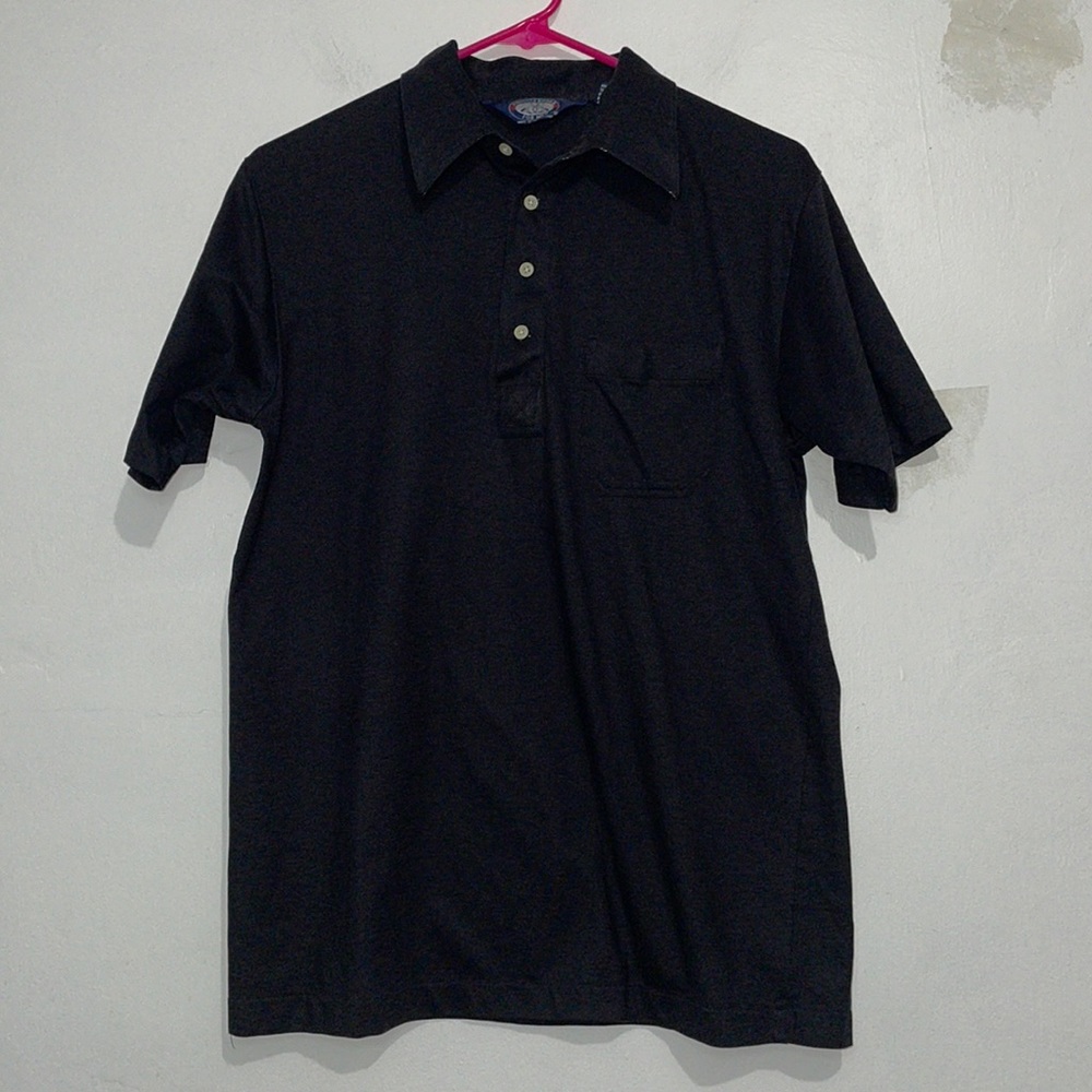 Size M Men’s Vintage Knight Bridge Black Polo Shirt